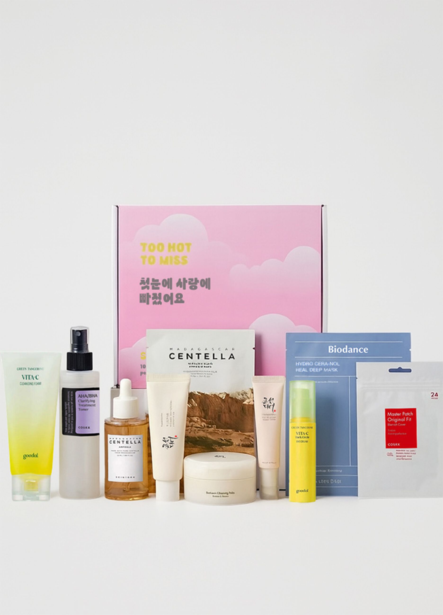 K-Beauty box Too hot to miss 10 prodotti skincare coreana - Valore reale &euro; 147