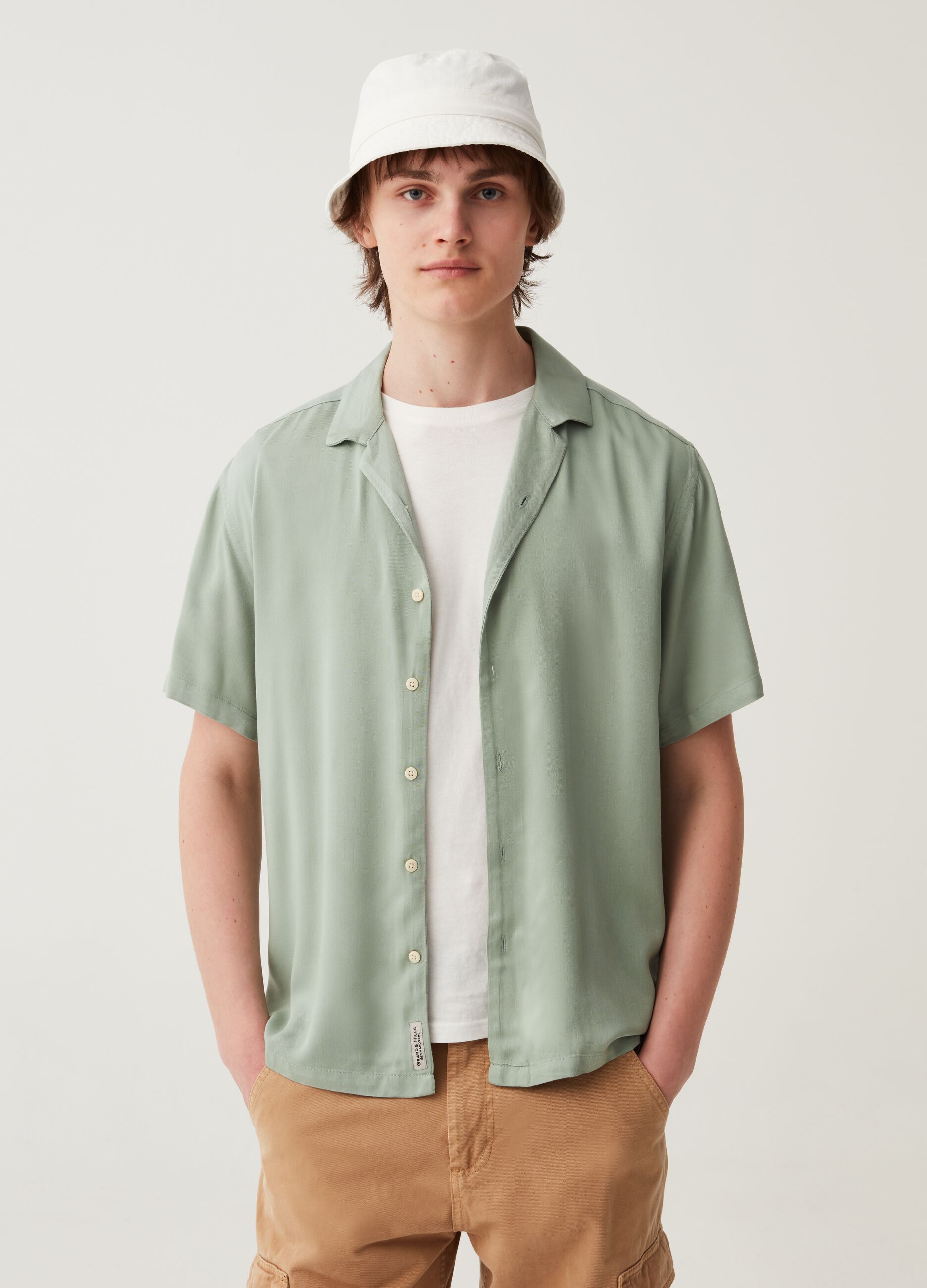 Camicia oversize in viscosa sostenibile Grand&Hills_3