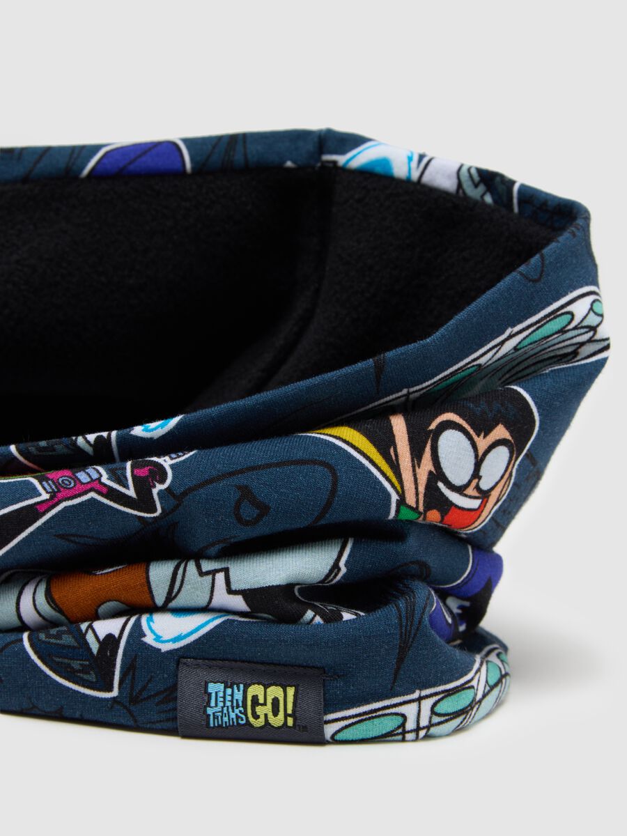 Scaldacollo da ragazzo in cotone multicolor con stampa Teen Titans Go!_2