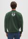 Green cotton blend sweatshirt with regular fit and Milwaukee Bucks print_2