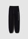 Girls' Black Pure Cotton Jogger Trousers_3