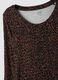 Brown stretch viscose animal-print slim-fit T-shirt_5
