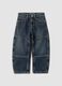 Blue relaxed-fit pure cotton jeans for boys_0
