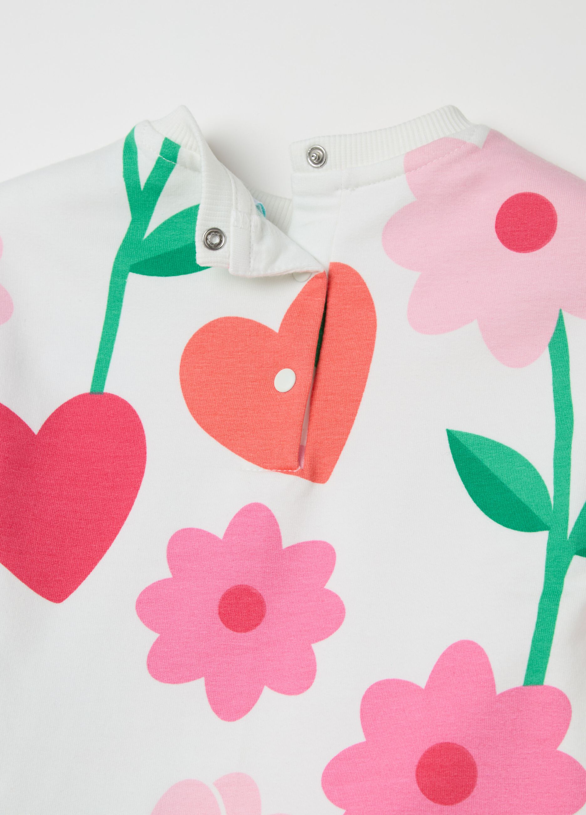 Stretch cotton jogging set with Minnie Mouse print