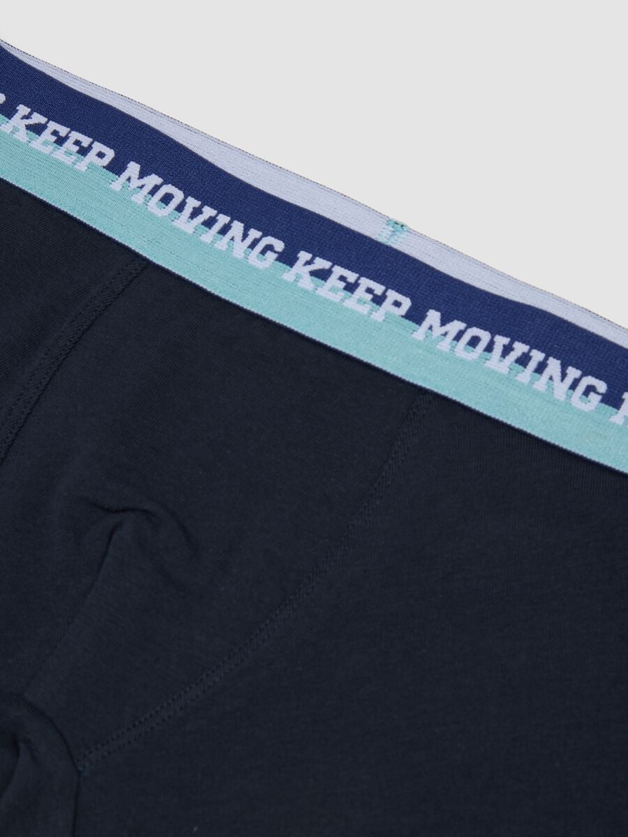 Tripack di boxer midi blu notte in cotone organico elasticizzato_2