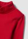 T-shirt rossa dolcevita in puro cotone regular fit_2