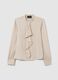 Beige Blouse with Mandarin Collar_4