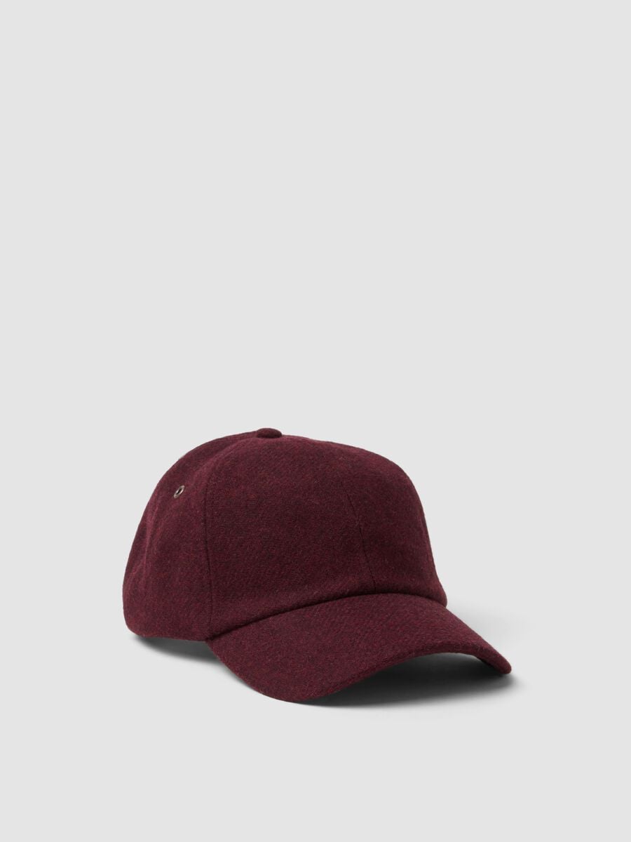 Cappello rosso in misto lana e viscosa_0