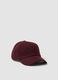 Red wool-viscose blend cap_0