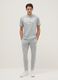 Grey cotton blend jogger trousers regular fit with Everlast logo_0