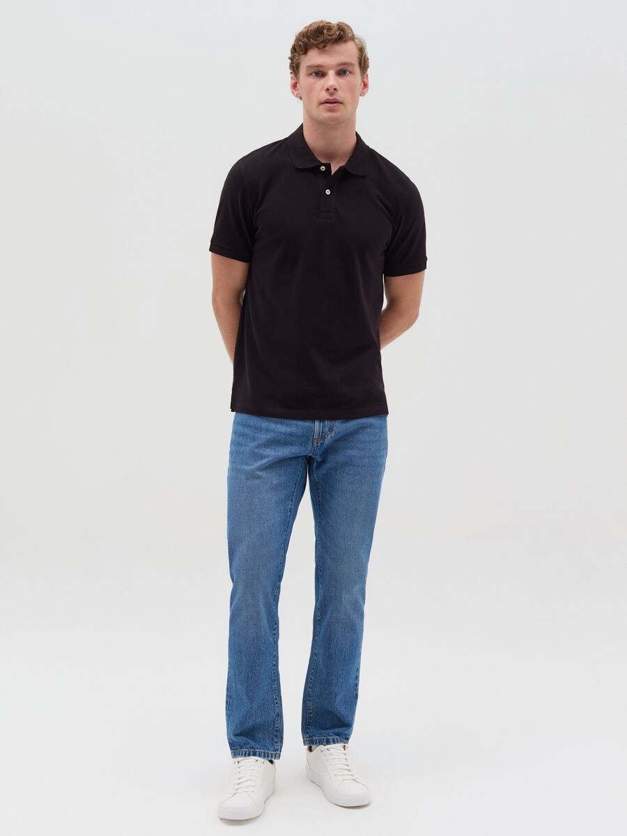 Jeans regular fit con scoloriture_0