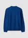 Blue crew-neck jersey knit jumper, regular fit_2