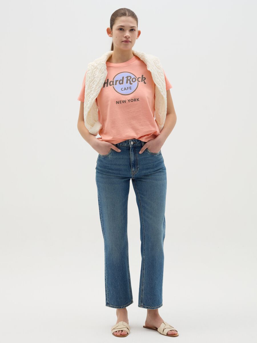 Pink T-shirt with Hard Rock Café New York print_1