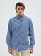 Pure Cotton Blue Regular Fit Shirt_0
