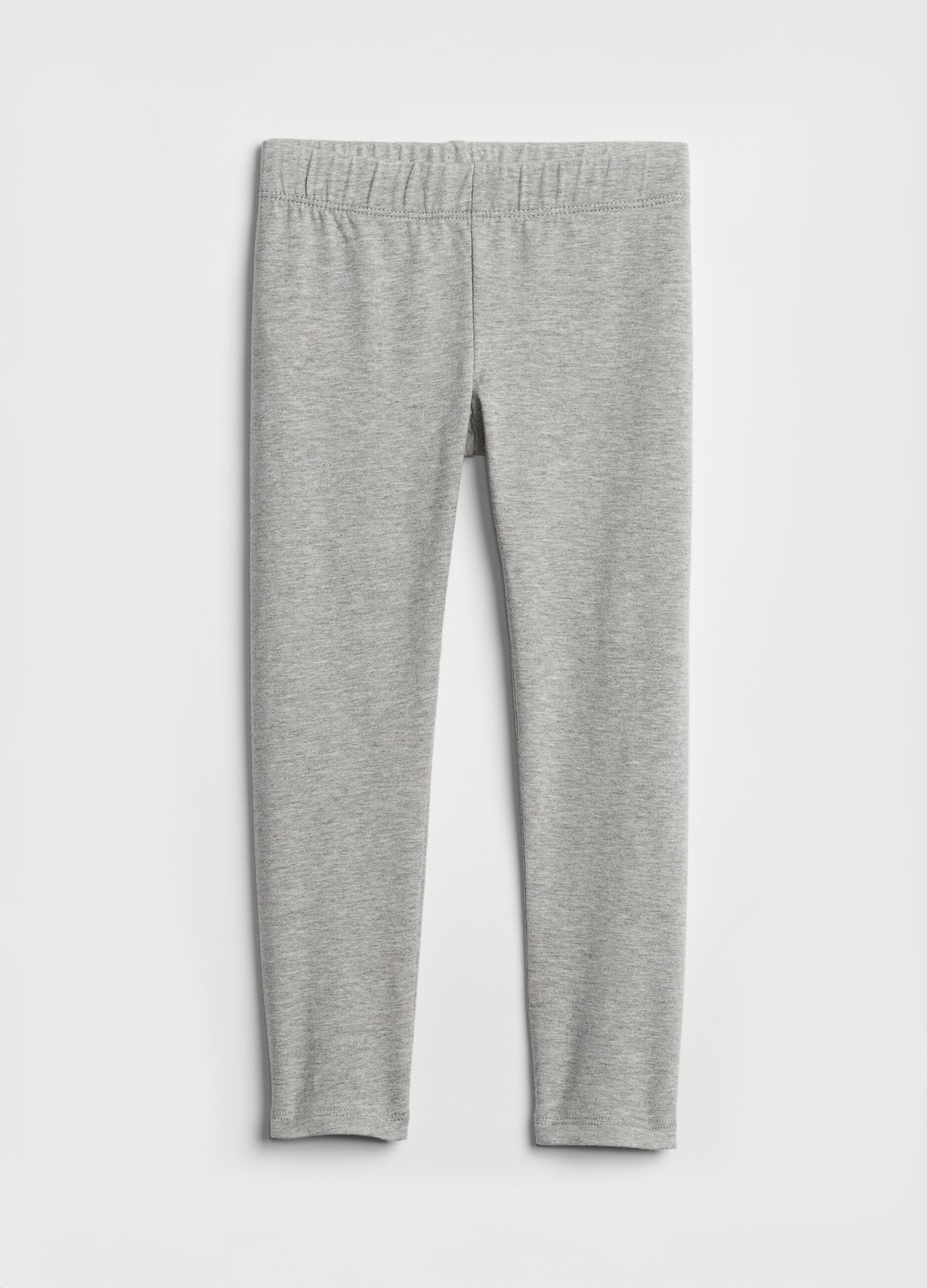 Grey Stretch Cotton Leggings