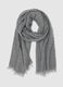 Grey mixed fabric scarf_0