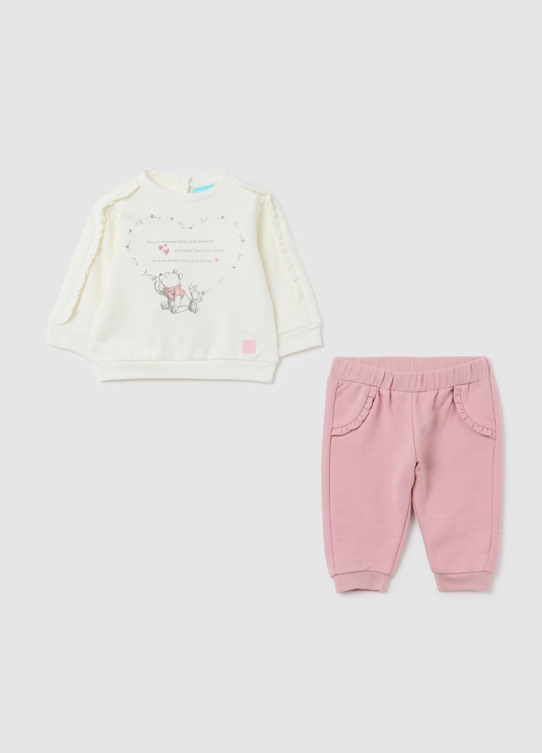 Multicolour pure cotton baby girl outfit