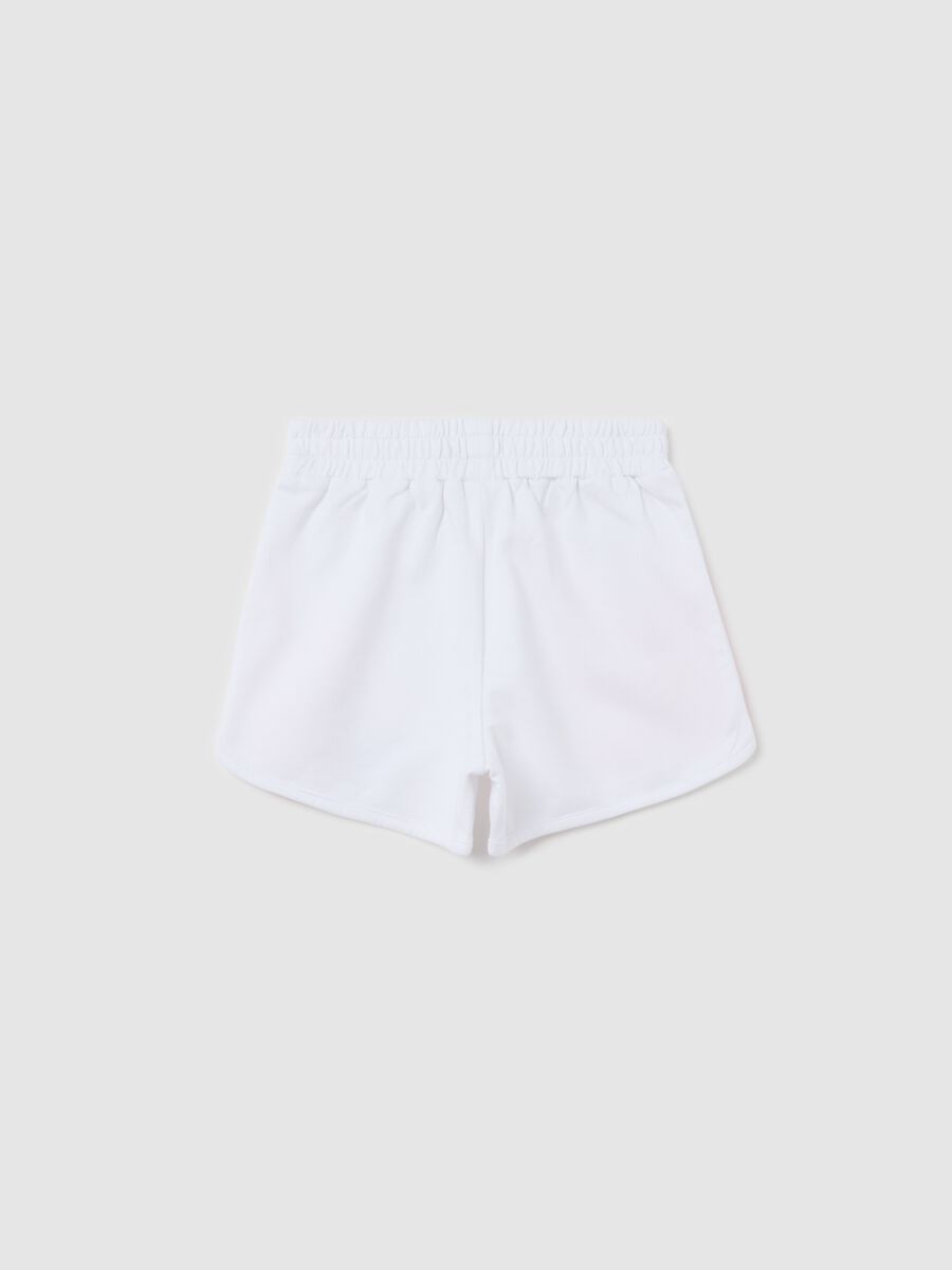 White French terry shorts with print_1