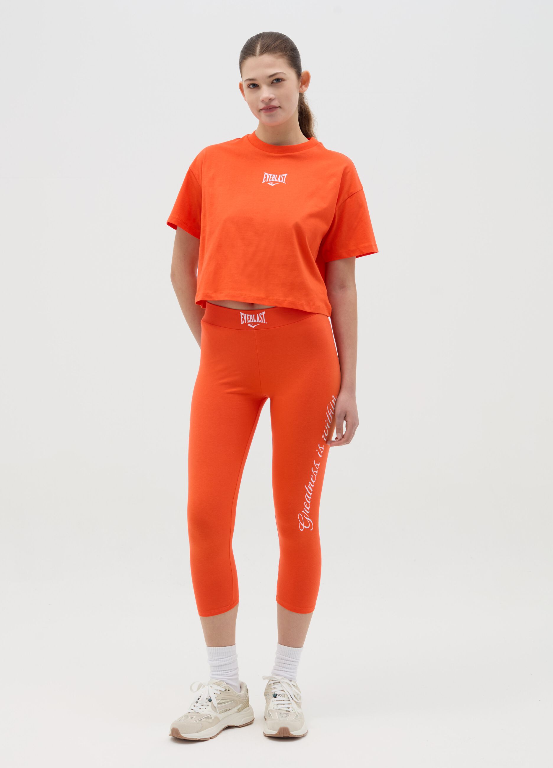 Cotton T-shirt with print