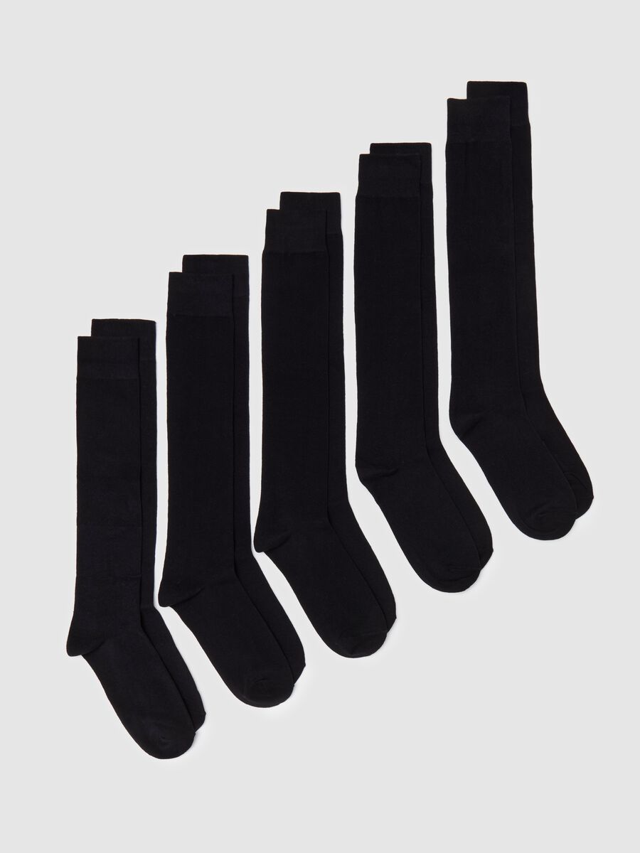 Three-pair pack long stretch socks_0