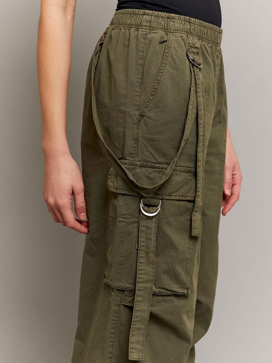 Cotton cargo parachute trousers_3