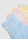 Multipack of short, stretch cotton socks in multicolour for girls_2