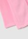 Girls' pink high-neck regular fit sweatshirt with full zip_3