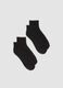 2-pack of black ankle sports socks in stretch organic cotton_0
