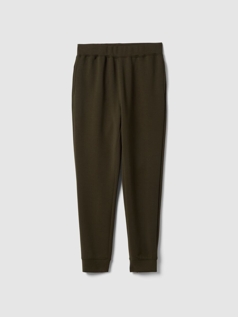 Pantaloni jogger in misto cotone marroni regular fit_4