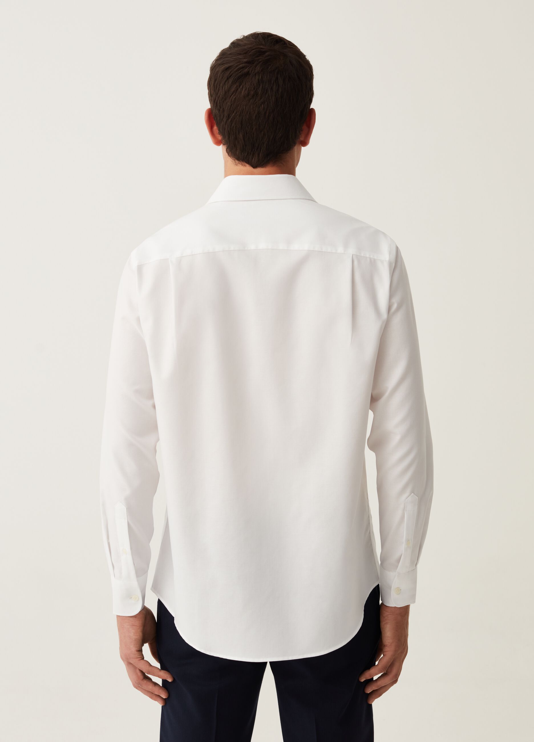 Camicia regular fit in cotone oxford no stiro_2