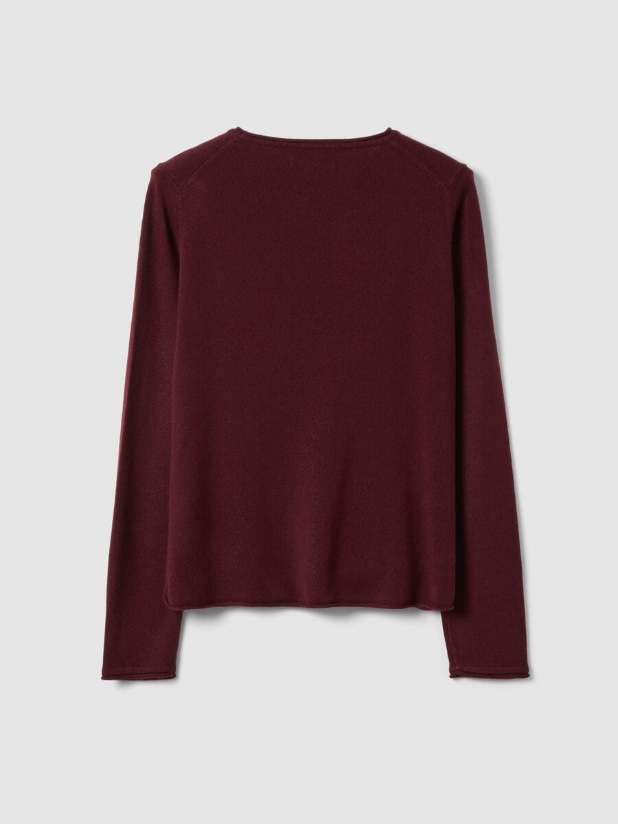 Maglia viola a maniche lunghe con girocollo_6