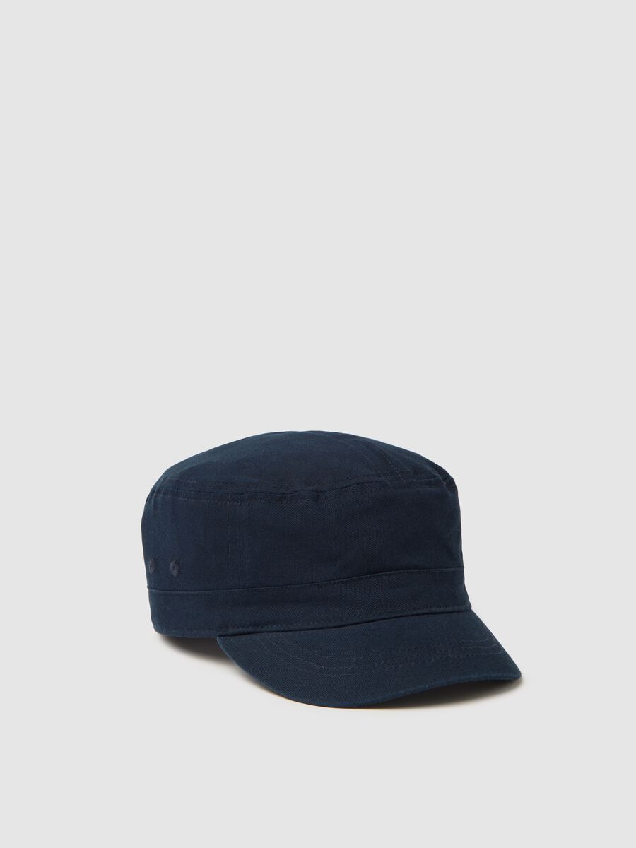 Blue baseball cap in cotton_0