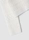 White fitted pure cotton knitted cardigan for baby girl_2