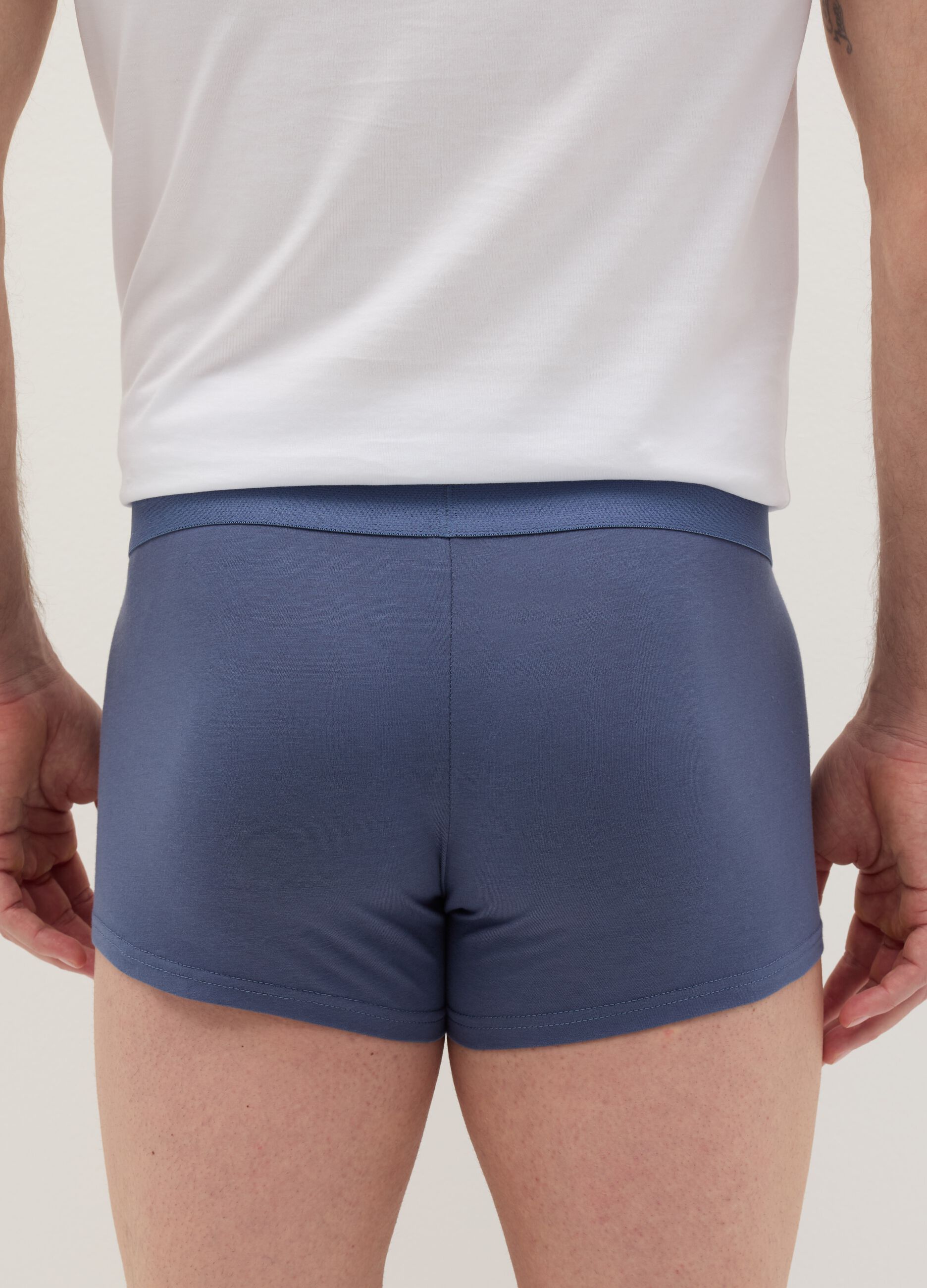 Three-pack boxers in stretch cotton with print
