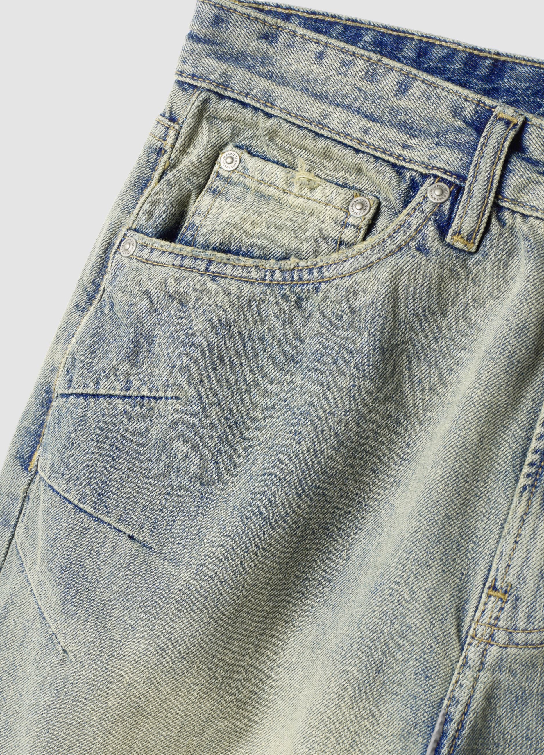 Vintage Light Blue Wide-Leg Denim