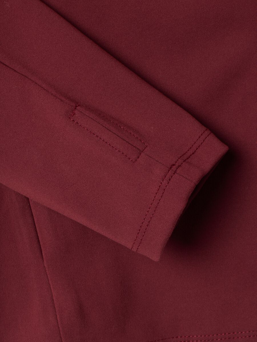 Full-zip rossa fitted in tessuto elasticizzato ALTAVIA STUDIO_7