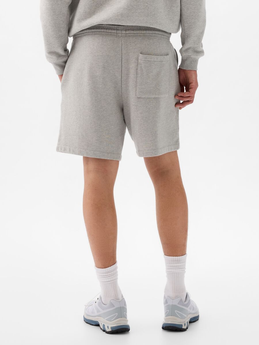 Bermuda joggers in fleece with drawstring_1