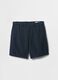 Blue Linen and Cotton Shorts by Gap_5
