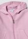 Pink organic cotton hooded sweatshirt with oversized fit for baby girl_2