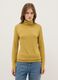 Yellow crew neck long-sleeve regular fit jumper_1