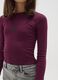 Girl's red stretch cotton sweater regular fit_2