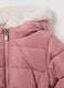 Pink coat with hood and fur details_3