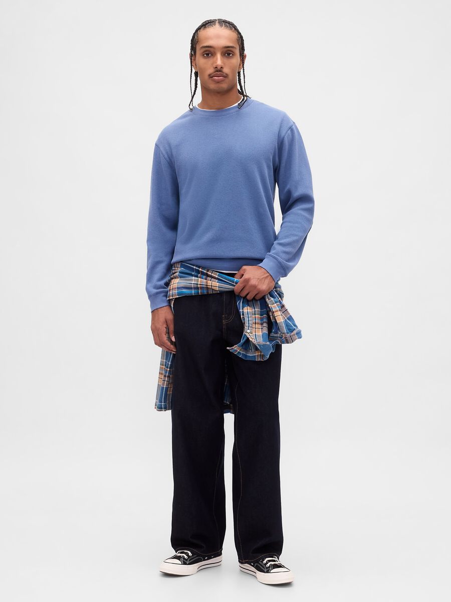 Blue Long Sleeve Stretch Jersey_2