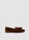 Classic brown furlane with tassels_0