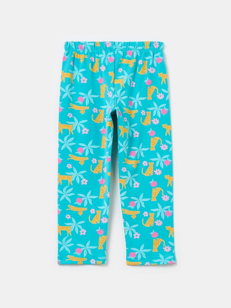 Three-quarter leggings with print_1