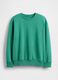 Green Cotton Crew Neck Sweatshirt_4