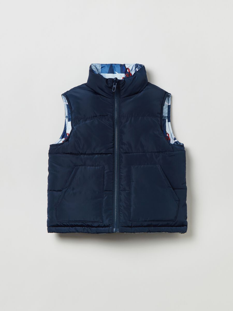 Gilet reversibile con stampa Spider-Man_0