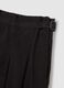 Long black pure cotton skirt_5