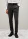 Grey slim fit stretch fabric trousers_1