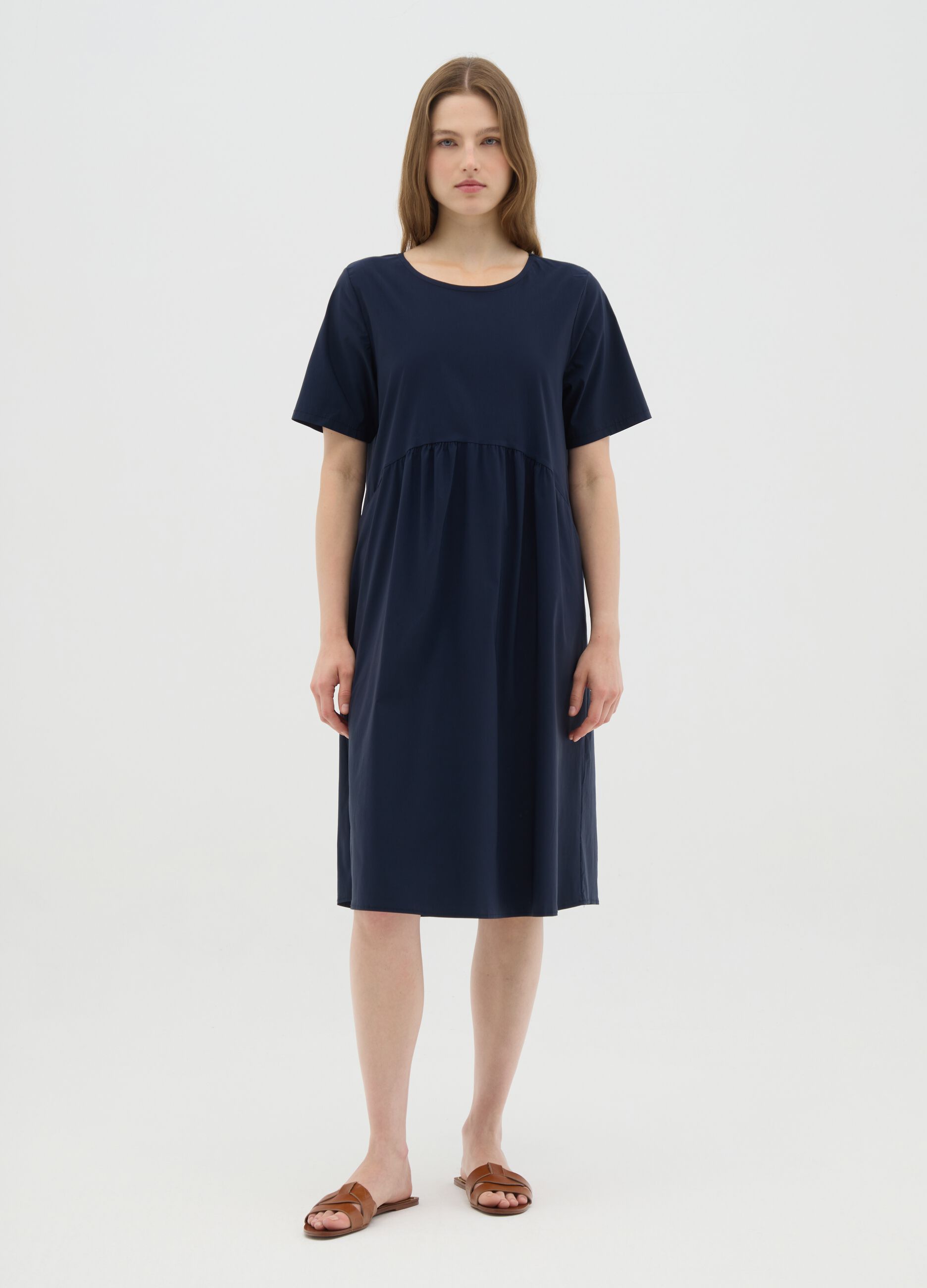 Abito da donna in misto verde regular fit
